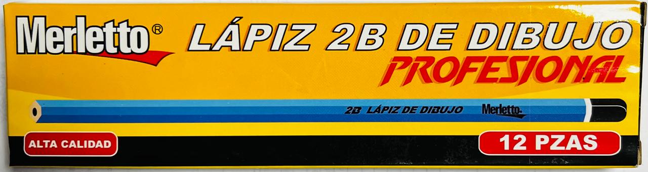 LAPIZ P/DIBUJO 2B 12PC MTO